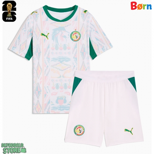 Senegal Replika Babytøj Hjemmebanesæt Børn VM 2026 Kortærmet (+ Korte bukser)